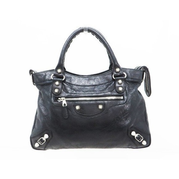 Balenciaga Giant Town Handbag Black - Picture 1 of 6
